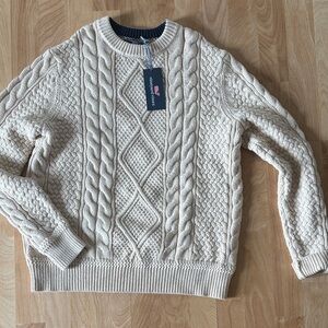 Vineyard Vines Beige Cable Knit Sweater NWT